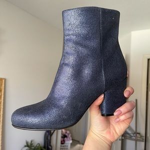 Madison Margiela dark blue sparkly boot